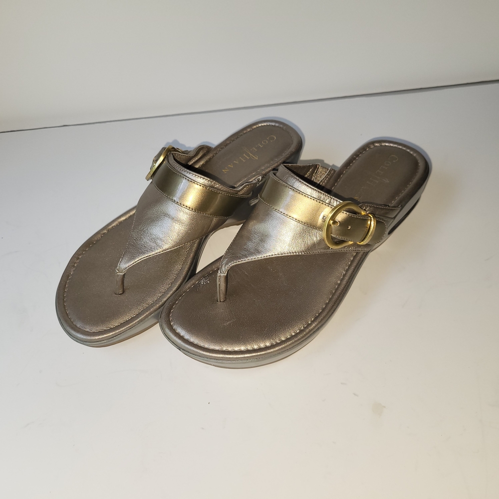 Cole Haan Metallic Silver Sandals